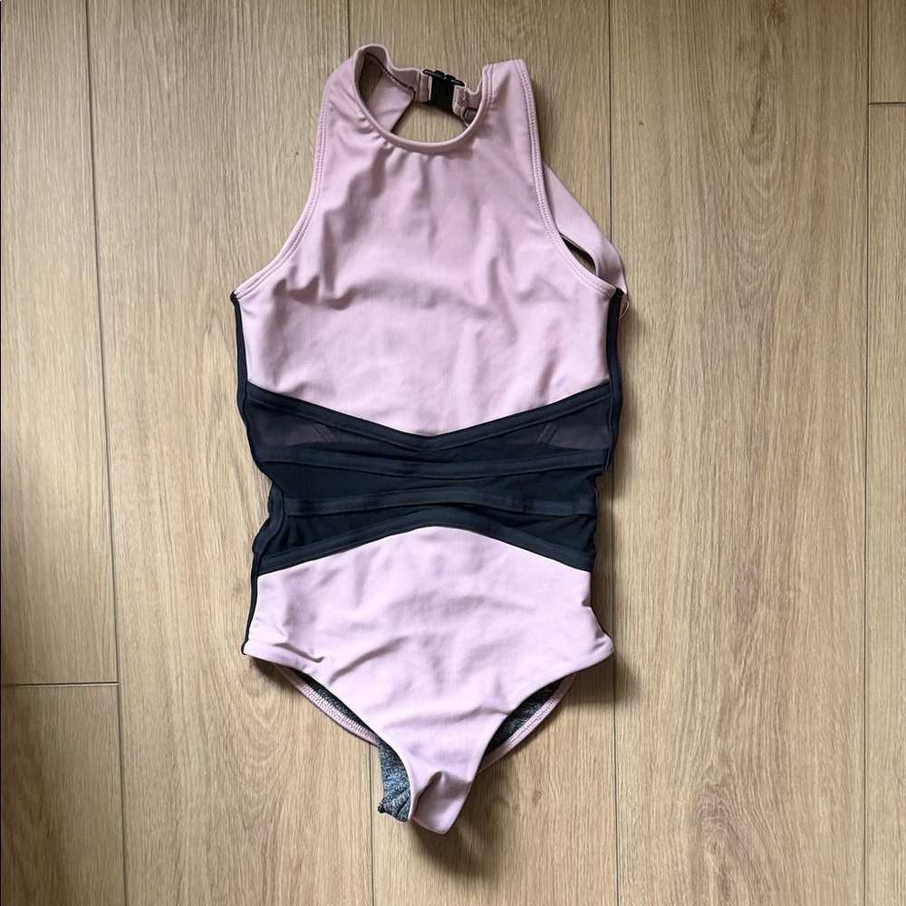 FIVE Kids Pink and Black Leotard